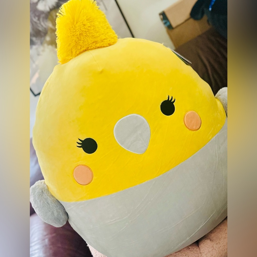 Squishmallows Charlize the Cockatiel 24” NWT.